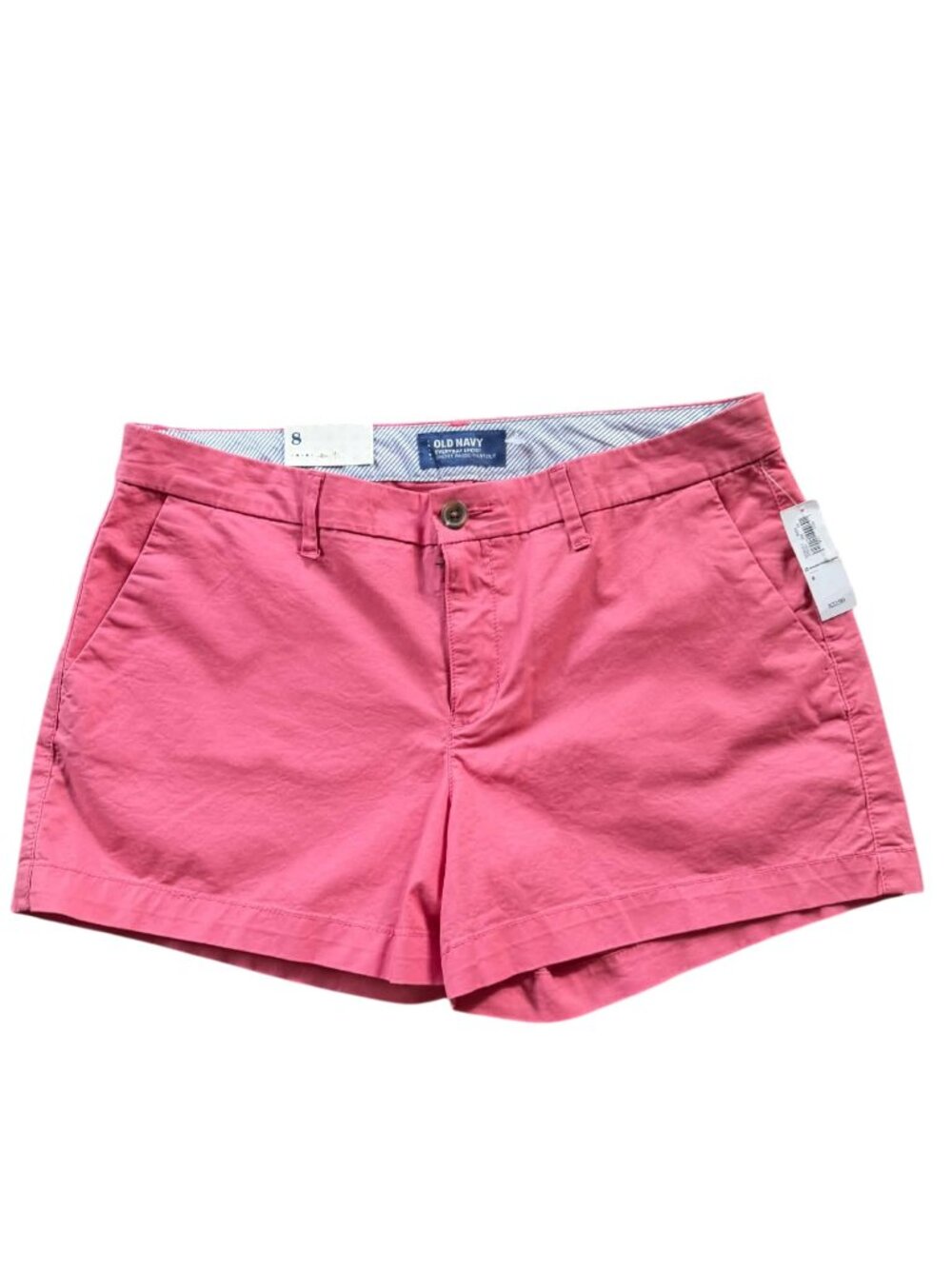 Old Navy women's Everyday Chino Shorts in a vibrant bright pink color NWT